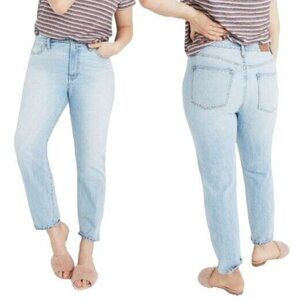Madewell The Perfect Vintage Jeans Size 32 Fitzgerald Wash Mom Tapered ND513